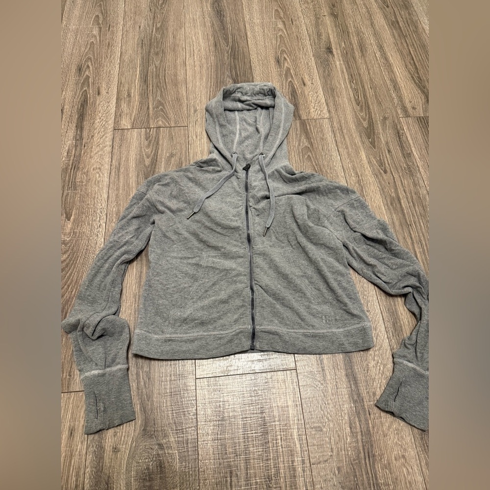 Sweaty Betty Gray Full Zip Hoodie Size Medium